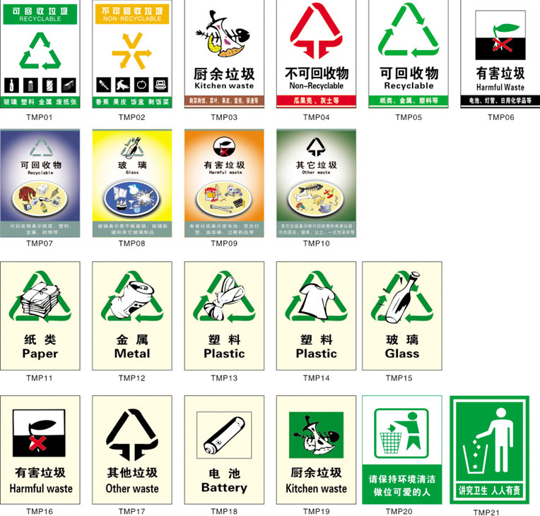 垃圾分类最新标识，融入日常小事的温馨指引