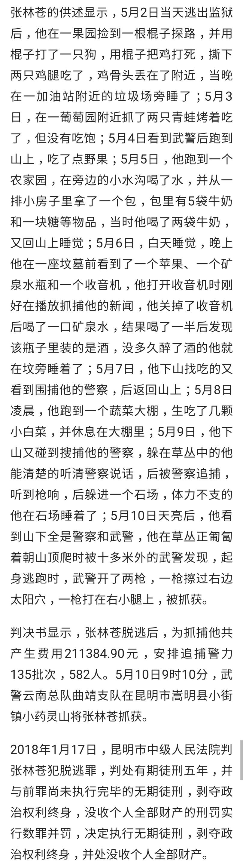 张林苍越狱最新消息及步骤指南揭秘